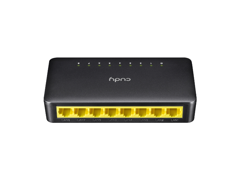 CUDY FS108D - Switch de sobremesa de 8 puertos 10/100 Mbps